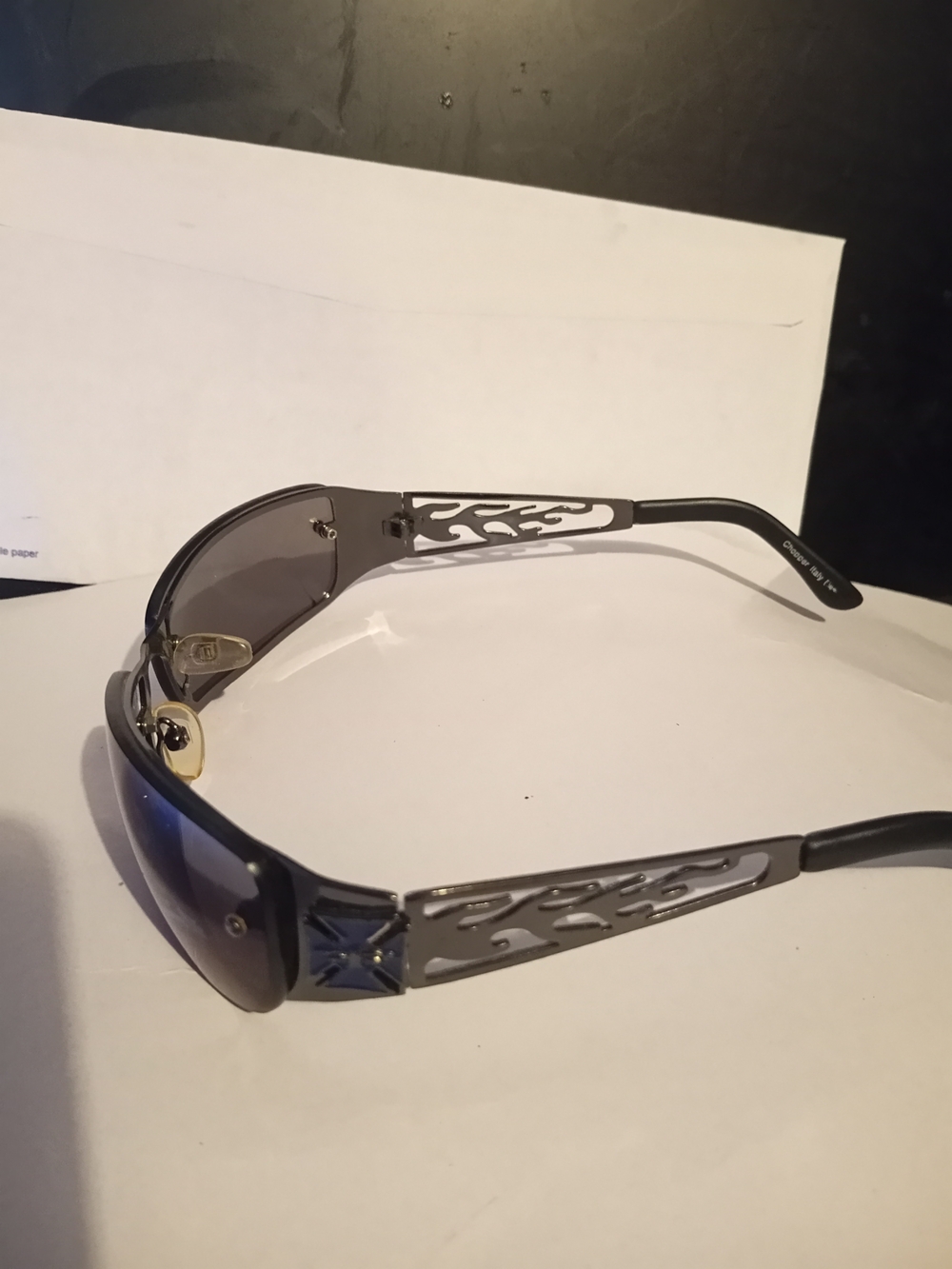 Men's/Women's Sunglasses with Decorative Silver Frames#only